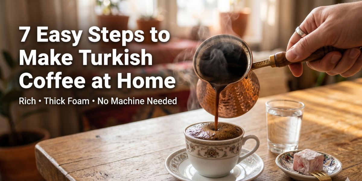 How to Make Turkish Coffee at Home : 7 Easy Steps