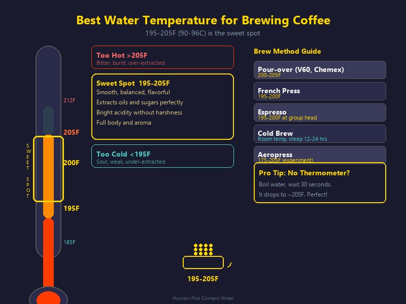 The Best Water Temperature for Brewing Coffee