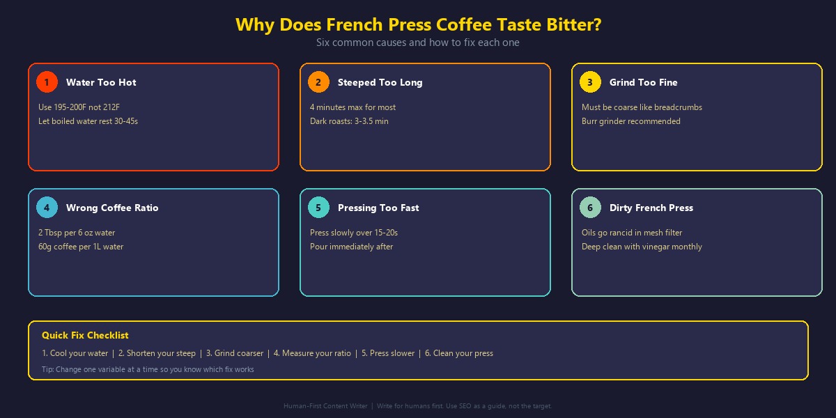 Why Does French Press Coffee Taste Bitter?