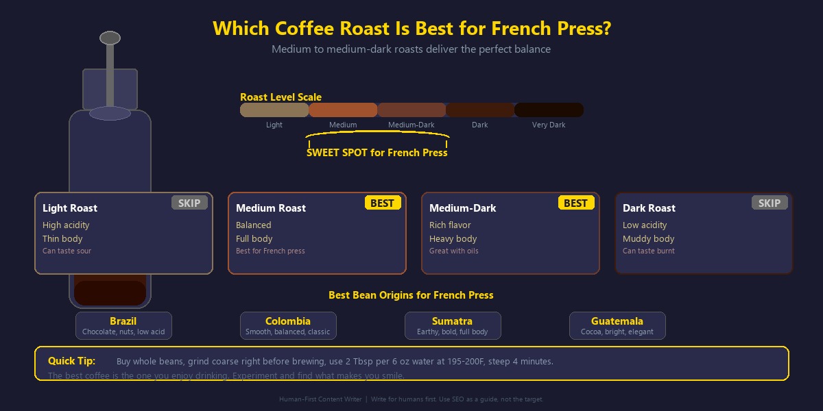 Which Coffee Roast Is Best for French Press?